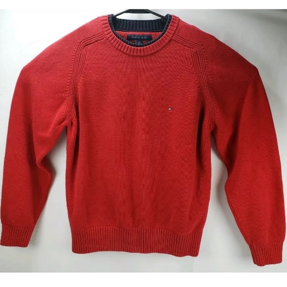 Tommy Hilfiger Other - Tommy Hilfiger  Red Pullover Sweater Mens Medium